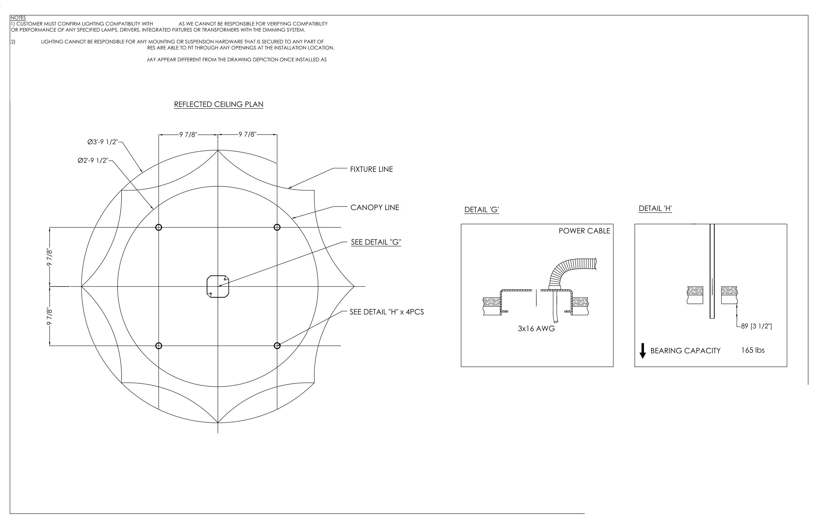 Custom fixture LT-109A shop drawing sheet 4 of 4
