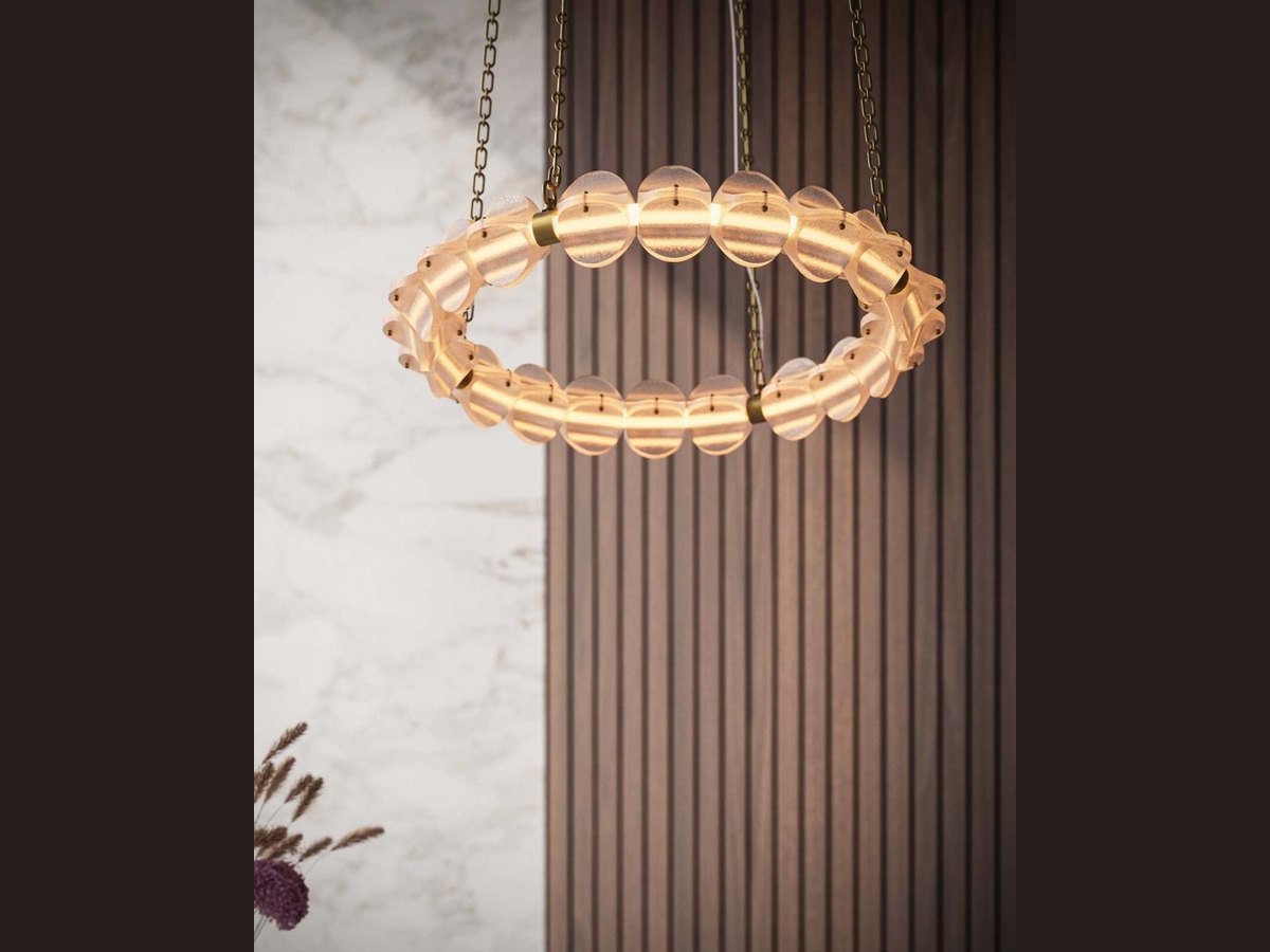 Leaf chandelier studio sample