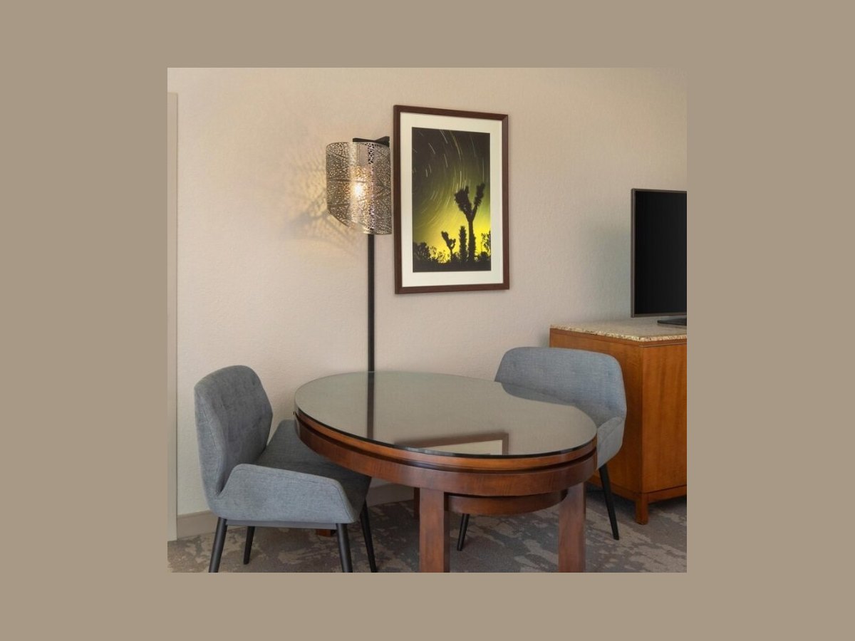 Bedside reading lamp installed in a five-star hotel